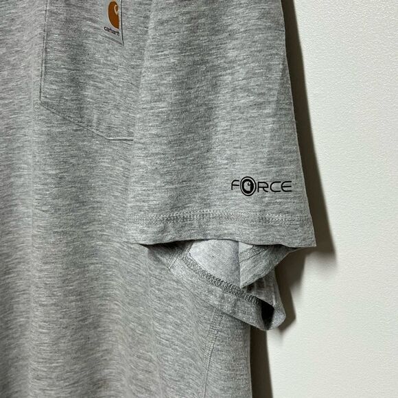 Carhartt Men's Force Relaxed Fit Midweight Short-Sleeve Heather Grey Tee Sz 2XL - Picture 5 of 6
